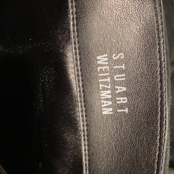 Cute and classic style Stuart Weizmann tall suede black boots size 10 . - Picture 4 of 7